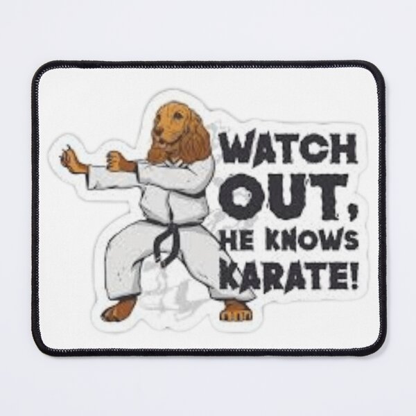 Item preview, dog knows karate designed and sold by BORHIM-ART.