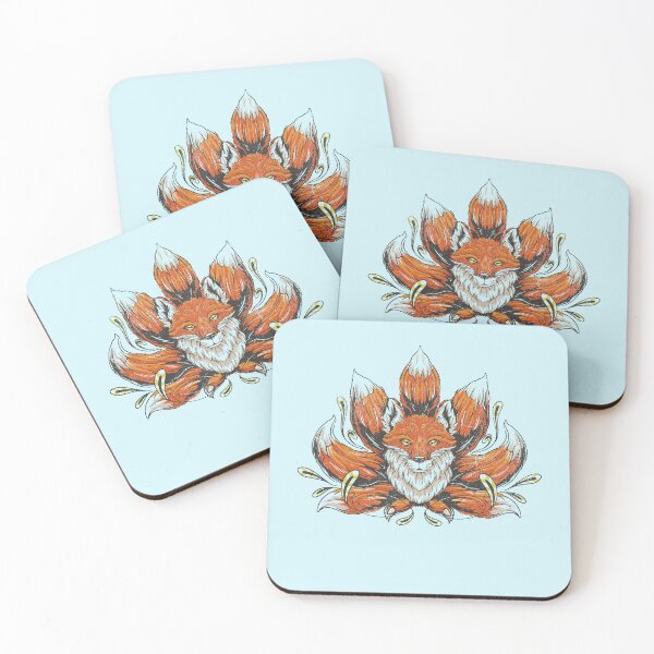 Item preview, mythology nine tail fox folk tale designed and sold by WhistlingSnail.