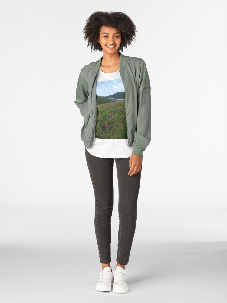 Alternate view of Field of foxgloves II Premium Scoop T-Shirt