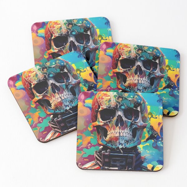 Item preview, Psychedelic Skull #47 designed and sold by mrbribe.