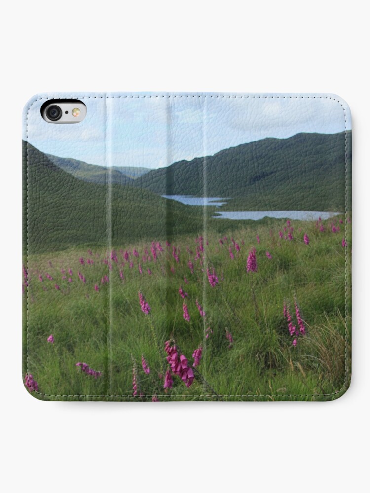 Alternate view of Field of foxgloves I iPhone Wallet