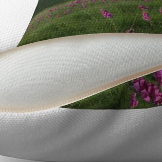 Alternate view of Field of foxgloves I Throw Pillow