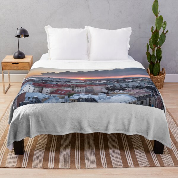 Item preview, Stormy Sunset over Helsinki Rooftops designed and sold by yhelfman.