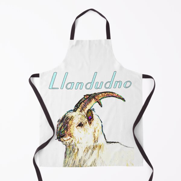 Item preview, LLANDUDNO GREAT ORME GOAT LIGHT BLUE designed and sold by Marni Scofidio Desi9ns.
