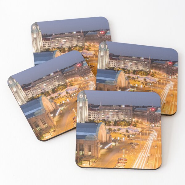 Item preview, Helsinki Center Aerial View at Night designed and sold by yhelfman.