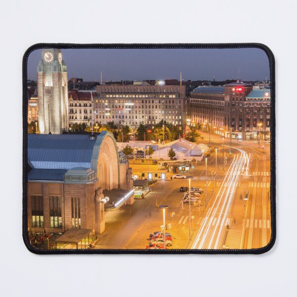 Item preview, Helsinki Center Aerial View at Night designed and sold by yhelfman.