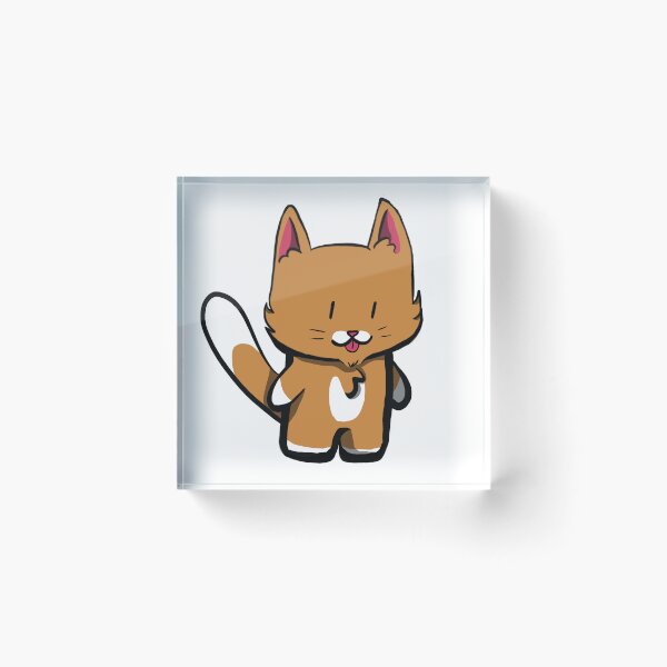 Item preview, Orange and White Chibi Cat designed and sold by Partially-Rye-P.