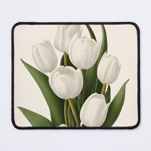 Item preview, White Tulips Bouquet, Vintage Botanicals designed and sold by Edith Leyster.