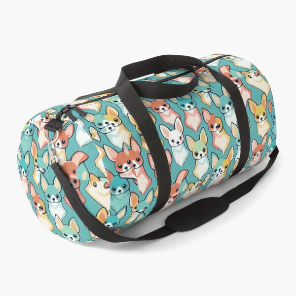 Item preview, Colorful pattern of adorable chihuahua dogs designed and sold by CutePatternsRB.