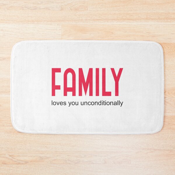 Item preview, family is anyone who loves you unconditionally | 2 designed and sold by Lets Be Positive (5.0) ⭐⭐⭐⭐⭐.