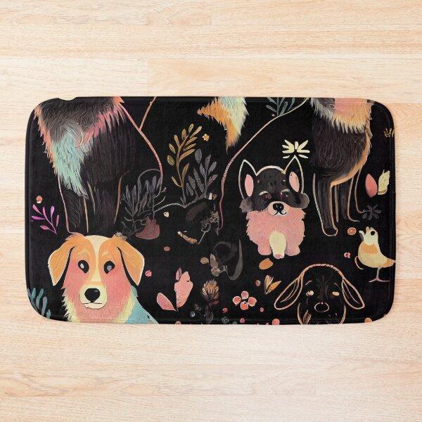 Item preview, Colorful pattern of adorable dogs. designed and sold by CutePatternsRB.