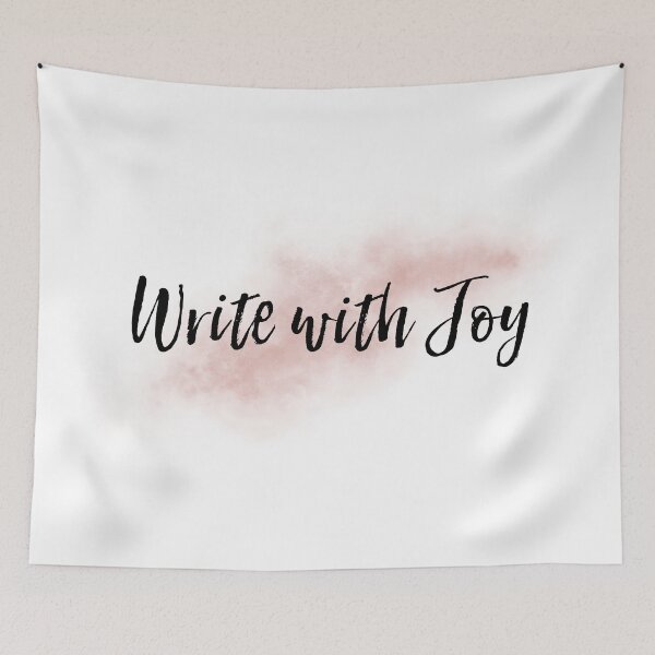 Item preview, "Write with joy." - Motivational Quote for Writers designed and sold by Angelina Werner.