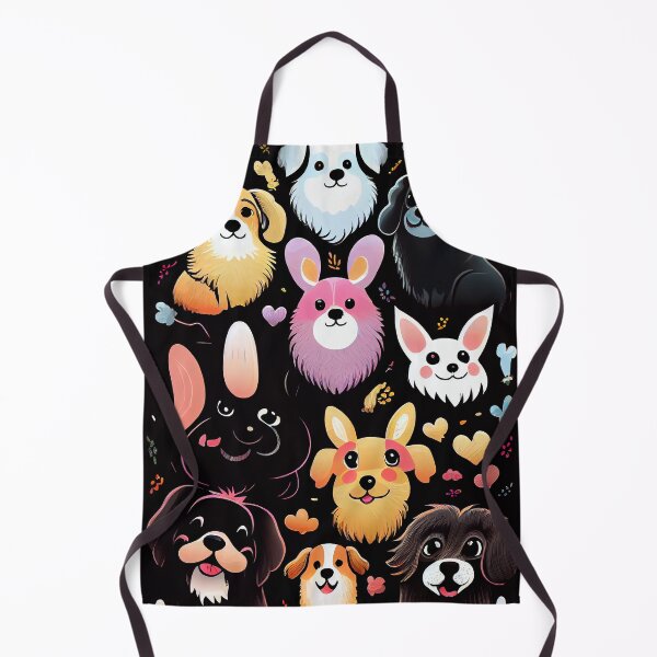 Item preview, Colorful pattern of adorable dogs designed and sold by CutePatternsRB.