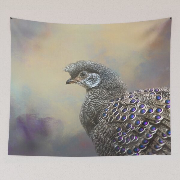 Item preview, Gray Peacock Pheasant 01 designed and sold by Elisabeth Lucas.
