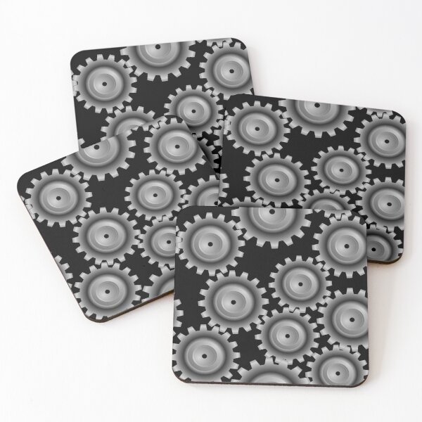 Item preview, Gray Gears Pattern designed and sold by BartholGraphics.