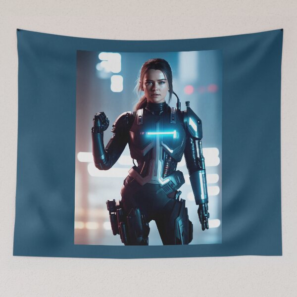 Item preview, Terminator woman wearing a costume. designed and sold by Maniock.