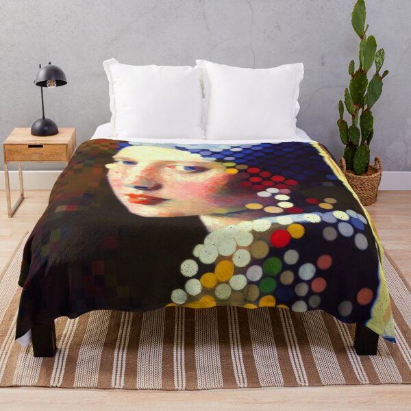 Item preview, Girl with the pearl modern abstract style designed and sold by FlatLandPrints.