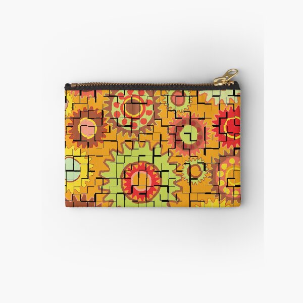 Item preview, Broken Tiled Gears Warm Colors Pattern designed and sold by BartholGraphics.
