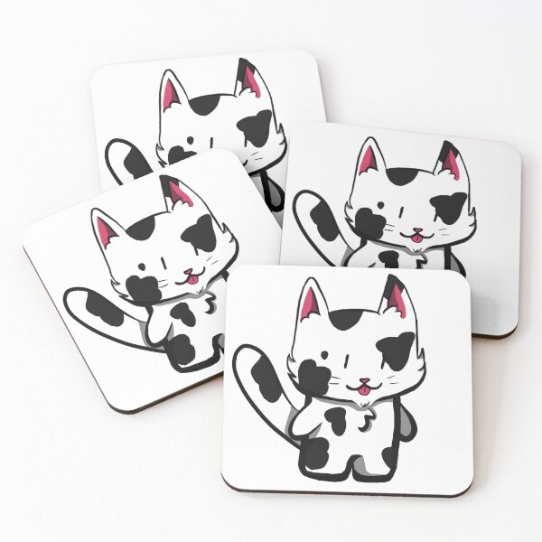 Item preview, Black Spotted Chibi Cat designed and sold by Partially-Rye-P.