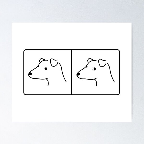 Item preview, dog side eye - side by side designed and sold by maura41.