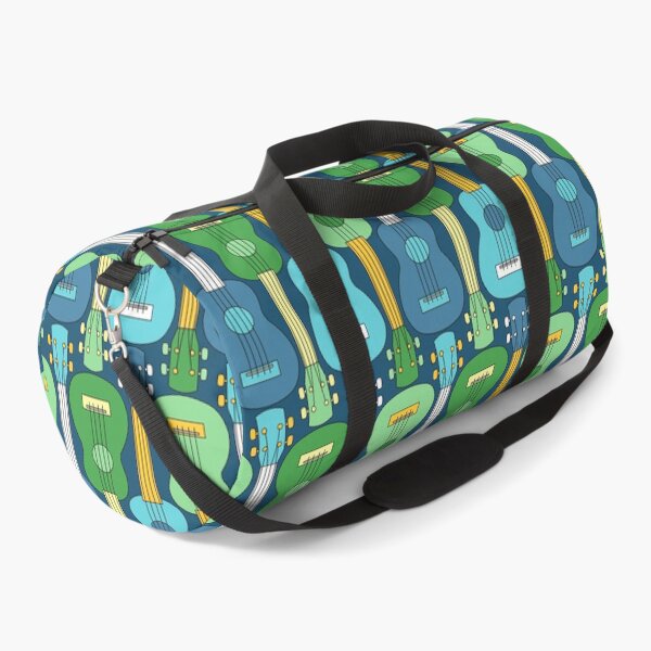 Item preview, Vertical Ukulele Pattern in Blue and Green designed and sold by BartholGraphics.