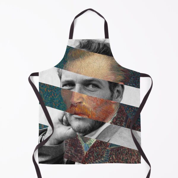 Item preview, Van Gogh Self Portrait and Paul Newman - Pop Retro Vintage Mashup Collage designed and sold by LT Graphic Art.
