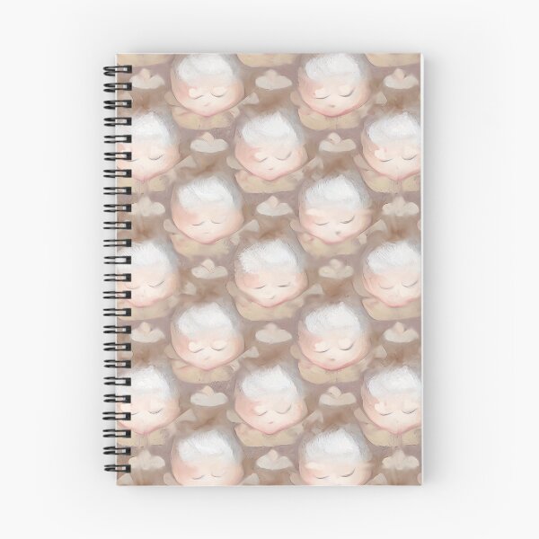 Item preview, Angel Babies - Pink and Brown Repeating Pattern designed and sold by The Swedenborgian.