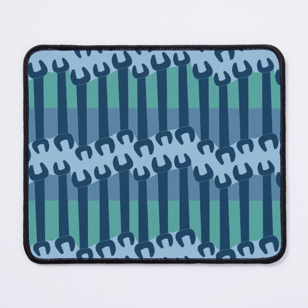 Item preview, Vertical Wrench Pattern Blue designed and sold by BartholGraphics.