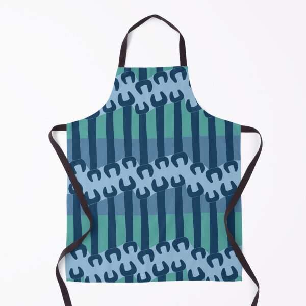Item preview, Vertical Wrench Pattern Blue designed and sold by BartholGraphics.