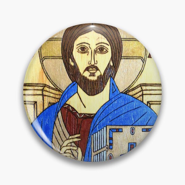 Item preview, Christ Pantocrator, Original Art, Religious Art designed and sold by HBBArtShop.