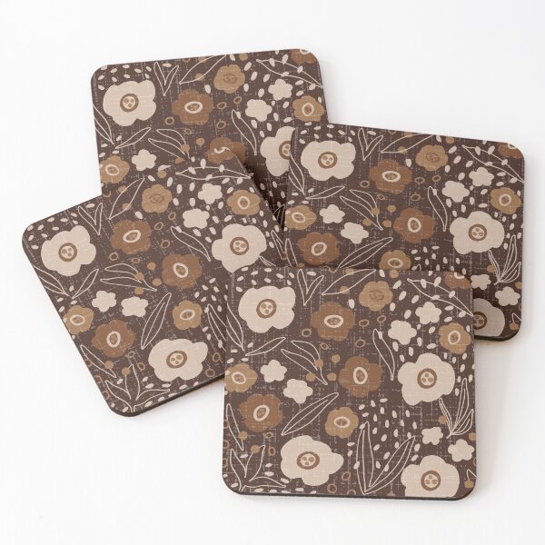 Item preview, Floral Earth Tones - Hand Drawn designed and sold by DesignsbyRoochita Studio.