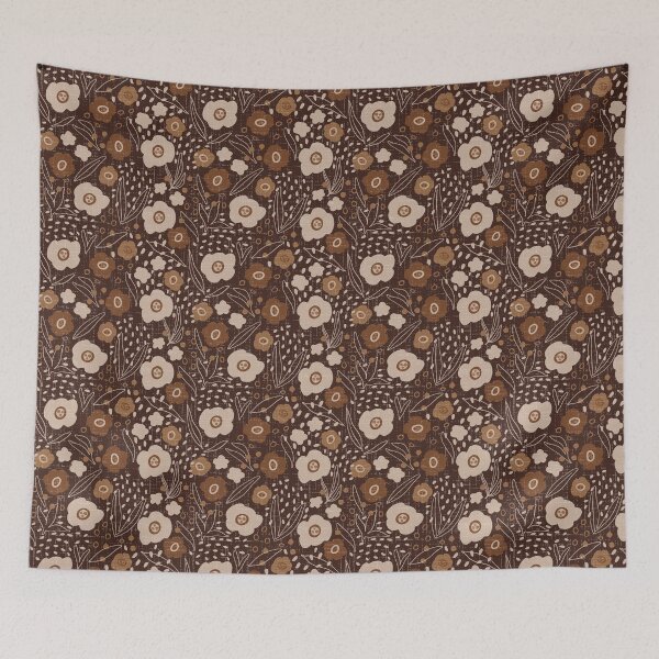 Item preview, Floral Earth Tones - Hand Drawn designed and sold by DesignsbyRoochita Studio.