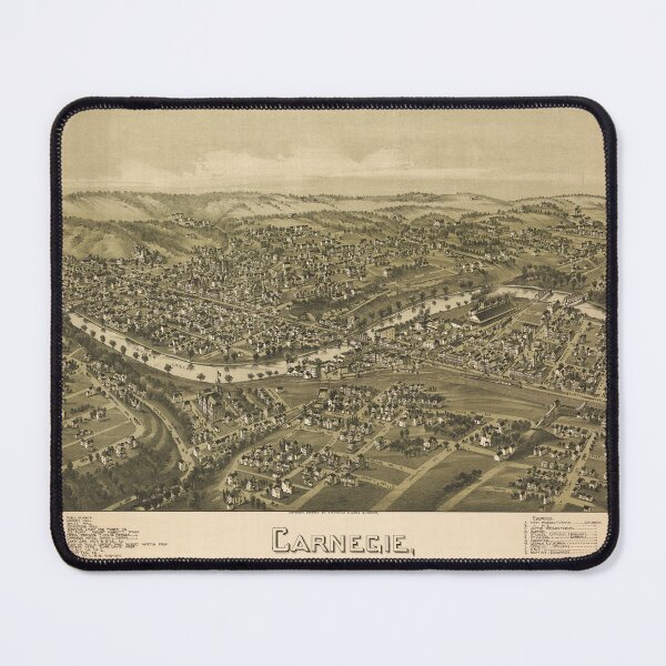 Item preview, Carnegie, Pennsylvania (1897) designed and sold by allhistory.