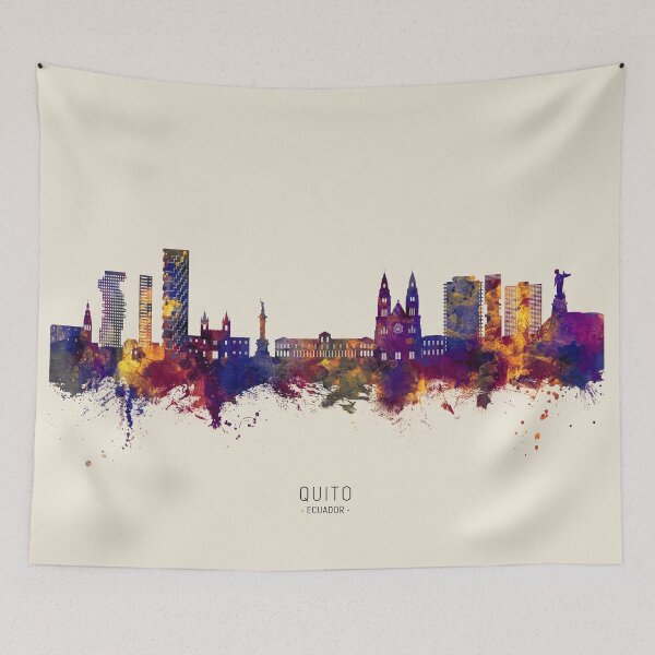 Item preview, Quito Ecuador Skyline designed and sold by ArtPrints.