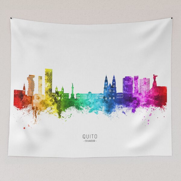 Item preview, Quito Ecuador Skyline designed and sold by ArtPrints.