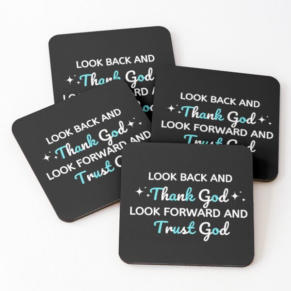 Item preview, look back and thank god look forward and trust god designed and sold by DreamBigShirts.