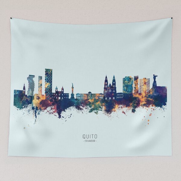 Item preview, Quito Ecuador Skyline designed and sold by ArtPrints.