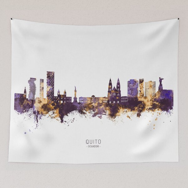 Item preview, Quito Ecuador Skyline designed and sold by ArtPrints.