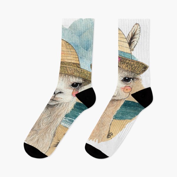 Item preview, Adorable Alpaca Friends Having Fun at the Beach designed and sold by newnomads-art.