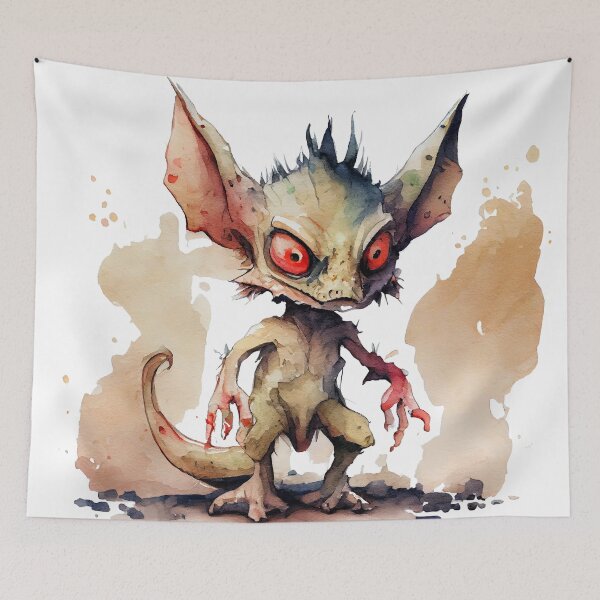 Item preview, Cute Horror Icon Chupacabra designed and sold by artsyindc.