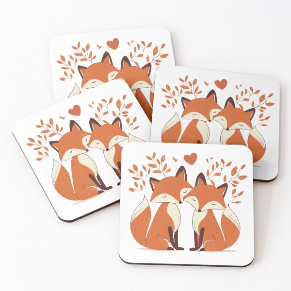 Item preview, Valentine’s Day Foxes in Love designed and sold by Echoes of Romania.