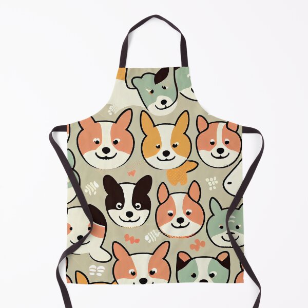 Item preview, Colorful pattern of adorable dogs designed and sold by CutePatternsRB.