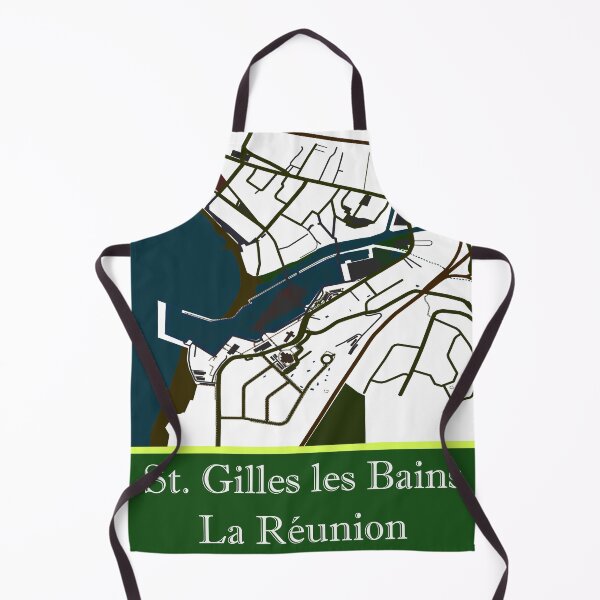 Item preview, Map of St. Gilles les Bain, La Réunion 974 - La Reunion Lovers designed and sold by artyfartypants.