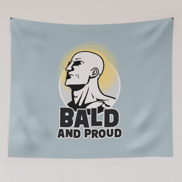 Item preview, Bald and Proud || Bald Man Illustration designed and sold by MadSwellDesigns.