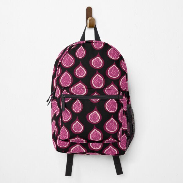 Item preview, Magenta Falling Figs on Black  designed and sold by dKarthdesign.