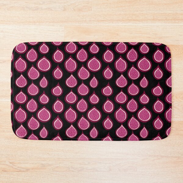 Item preview, Magenta Falling Figs on Black  designed and sold by dKarthdesign.