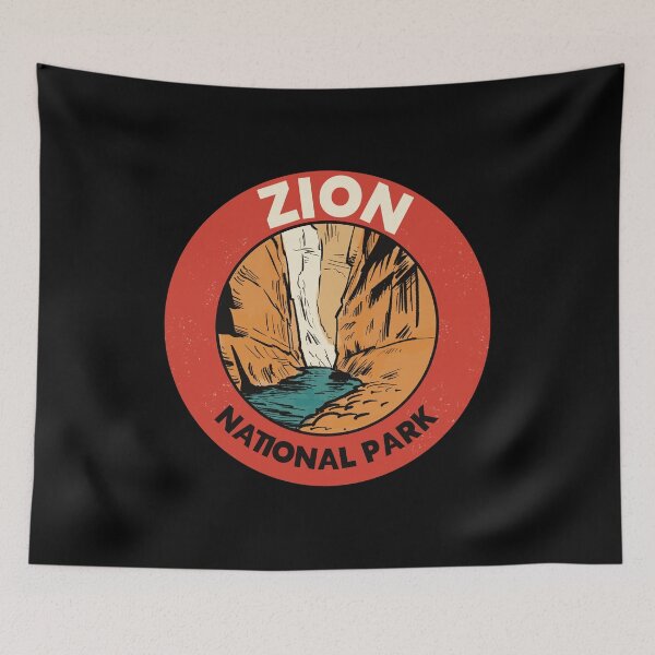 Item preview, Retro Zion National Park designed and sold by HalpinDesign.