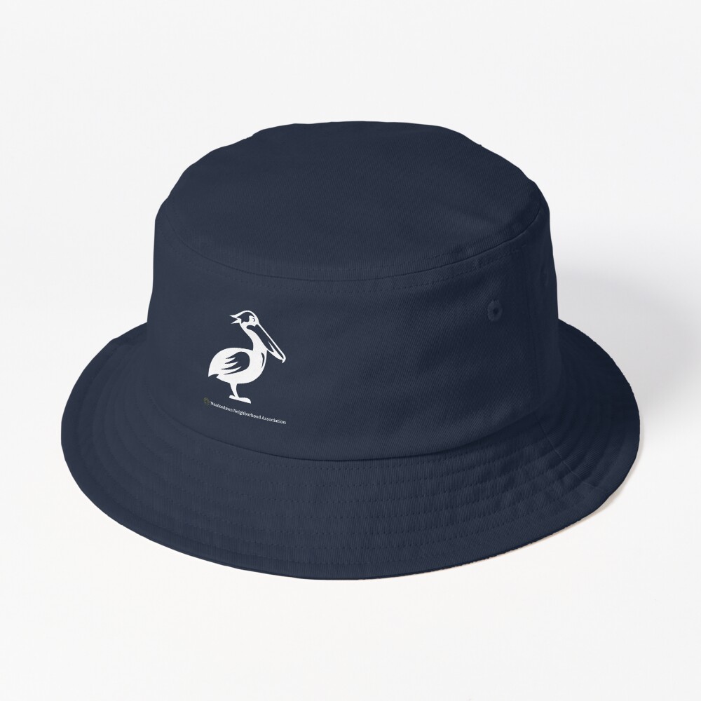 Pleasure Island North Carolina Pelican Bucket Hat | Redbubble