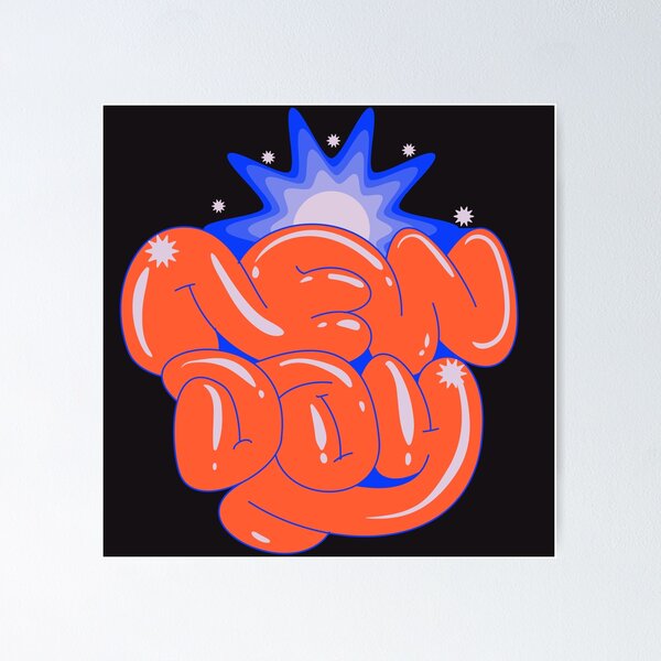 Item preview, new day typhography design  designed and sold by urbanartist0.