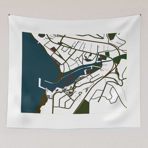 Item preview, Map of St. Gilles les Bain, La Réunion, 974 - La Reunion Lovers designed and sold by artyfartypants.